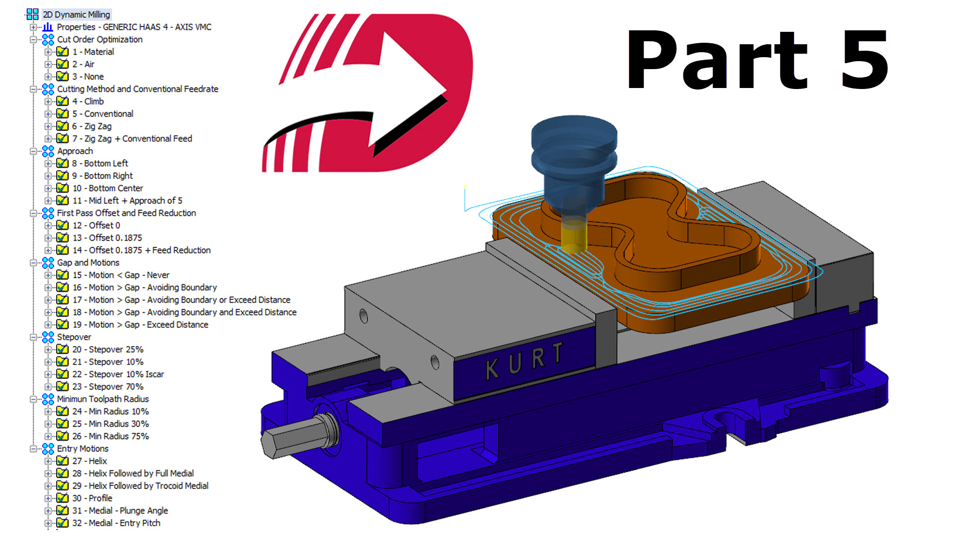 Mastercam Dynamic Milling Part 5